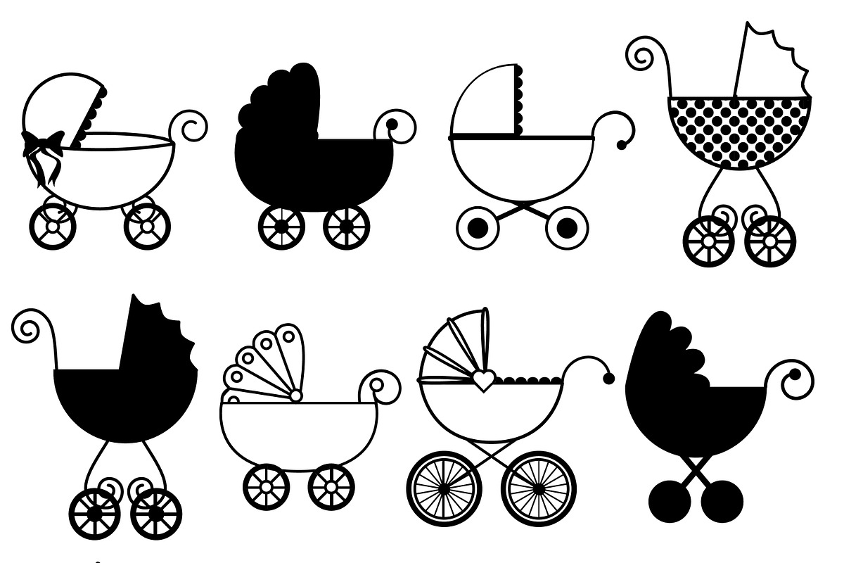 Baby Carriage Photoshop Brushes preview 8