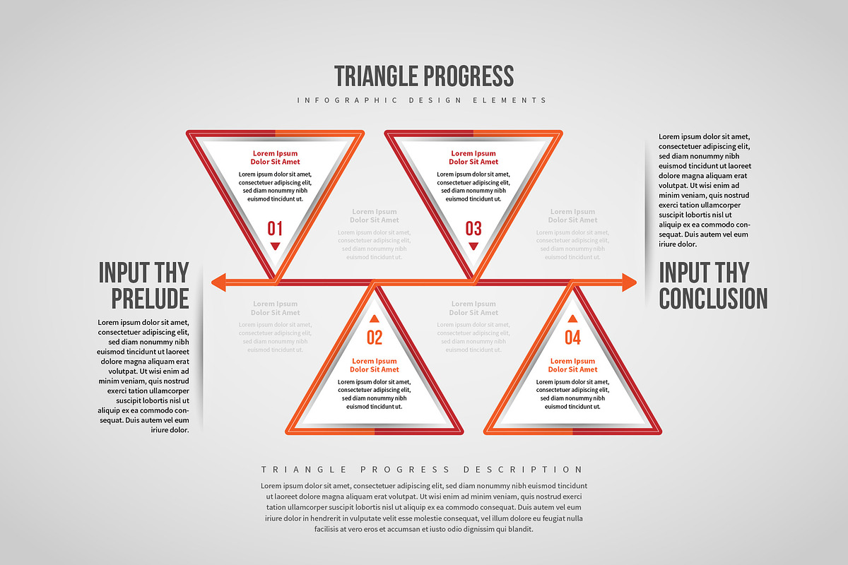 Triangle Progress Infographic, a Templates & Theme by h.utomo
