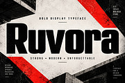 Ruvora – Bold Modern Display Font, a Script Font by Wow Magic (Thumbnail 1 of 5)