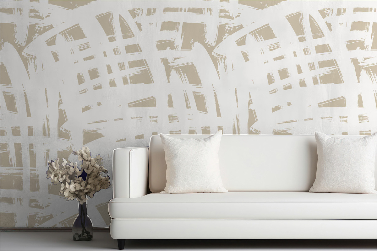 Creamy Painted Grid, a Wallpaper Graphic by MalyskaStudio (Photo 6 of 6)