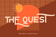 The Quest Retro Typeface, a Sans Serif Font by Creatype Studio (Thumbnail 1 of 9)