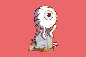Graveyard Eye!, a Decorative Illustration by pedrors