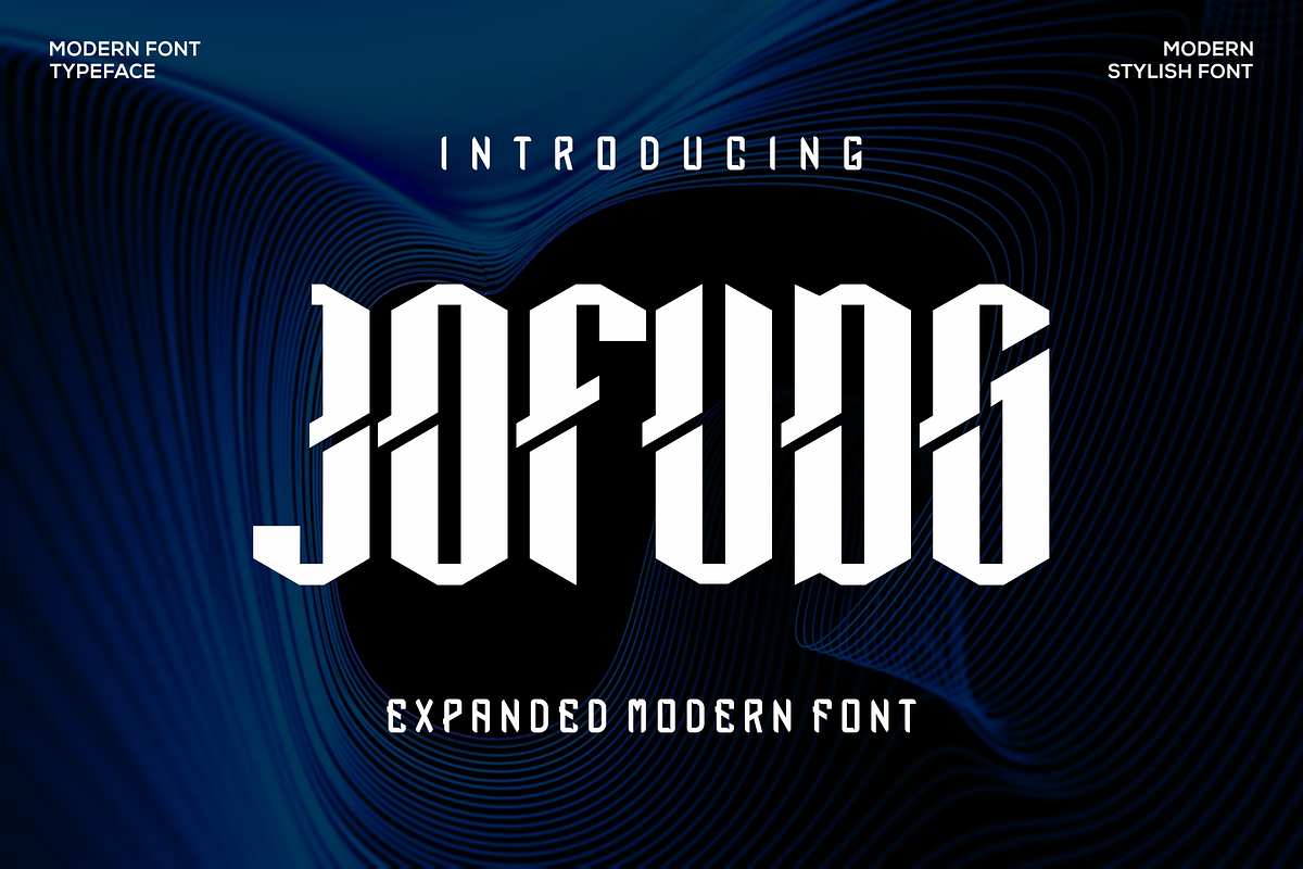 Jofudg Font, a Sans Serif Font by agusariyadi (Photo 1 of 5)