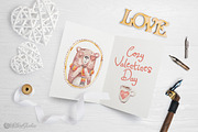 Cozy Valentines Day. Lovely bears, an Animal Illustration by UlitkaStudio (Thumbnail 17 of 20)