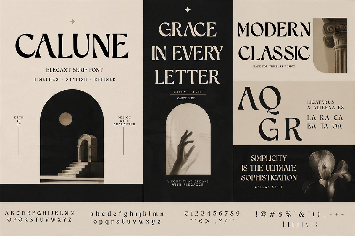 CALUNE, a Serif Font by Pitchlook.Studio (Photo 3 of 5)