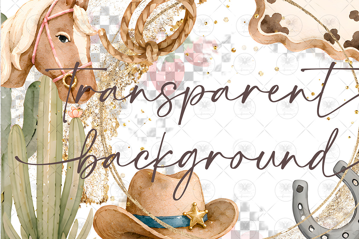 Little Cowboy Baby Shower Clipart, a Decorative Illustration by BigCakeBee (Photo 2 of 4)