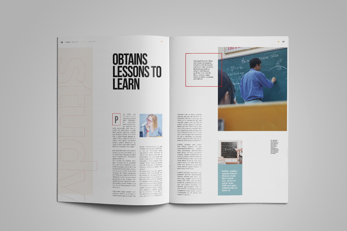 Labore | Magazine Template, a Magazine Template by spidergraph (Photo 9 of 12)