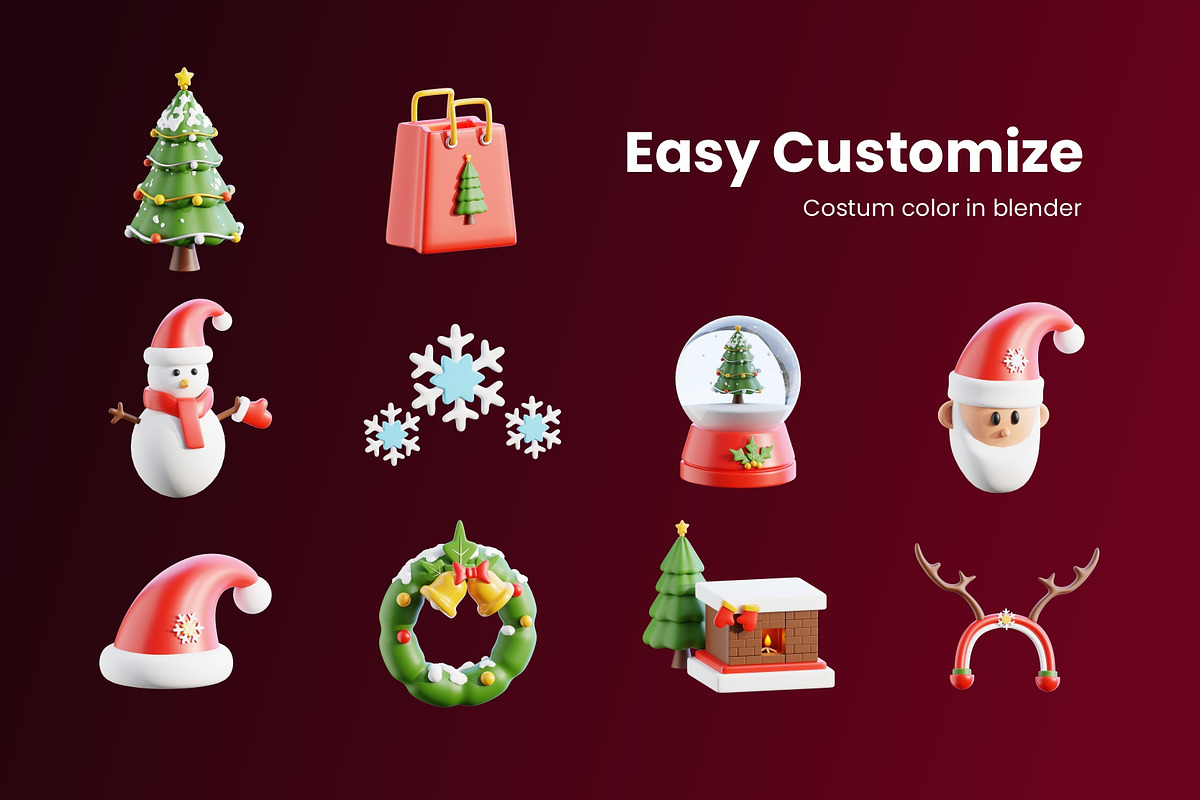Christmas 3D Icon Pack, a 3D by Home Studio (Photo 6 of 6)