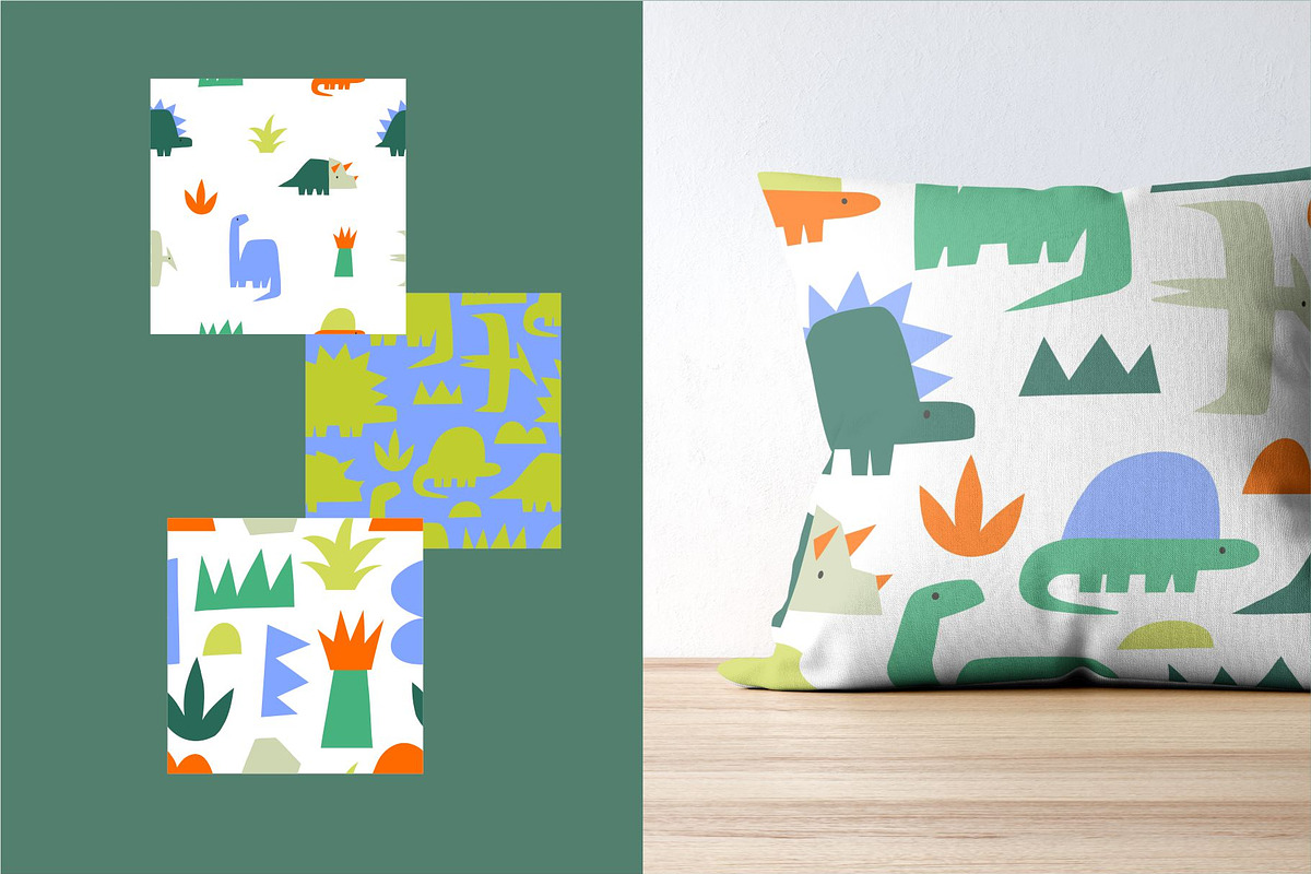 Dinosaurs - Bold vector clipat, a Decorative Illustration by Barkova Nadya (Photo 3 of 5)