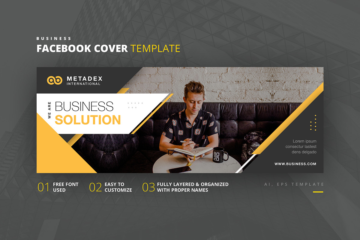 Business Facebook Cover & Banner, a Social Media Template by Youwes Template