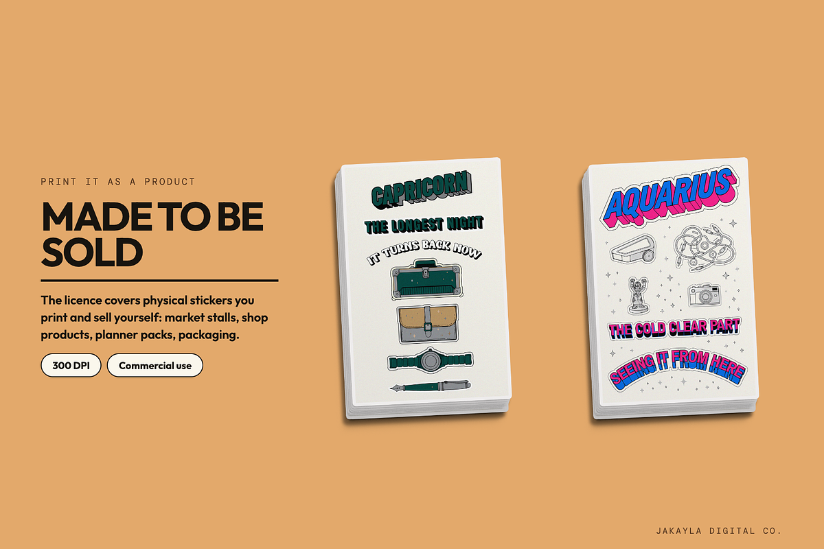 96 Retro Zodiac Travel Graphics, an Object Graphic by Jakayla Digital Co (Photo 11 of 11)