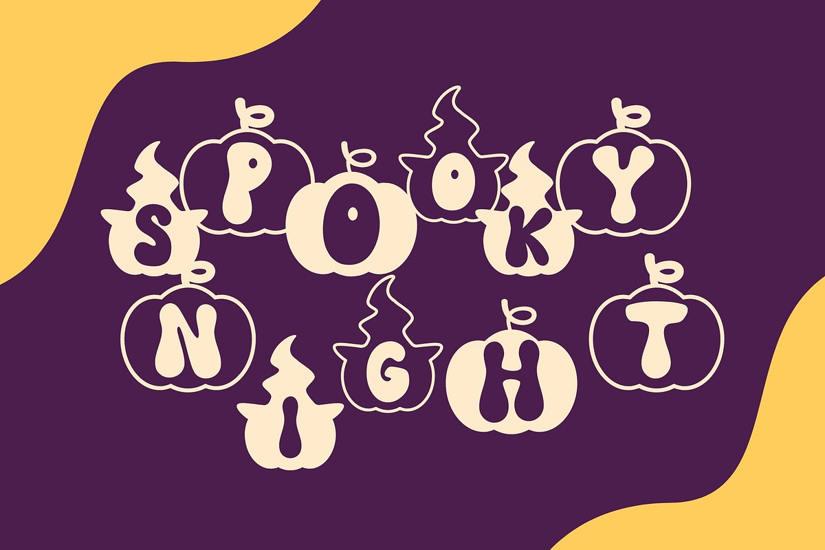 Pumpkin Party is a Halloween font, a Handwritten Font by Brown Cupple (Photo 4 of 10)