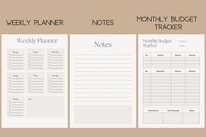 Planner Canva Templates Editable