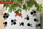 Pomegranate Fruit Clipart Set, an Object Graphic by Alena Koval (Thumbnail 10 of 16)