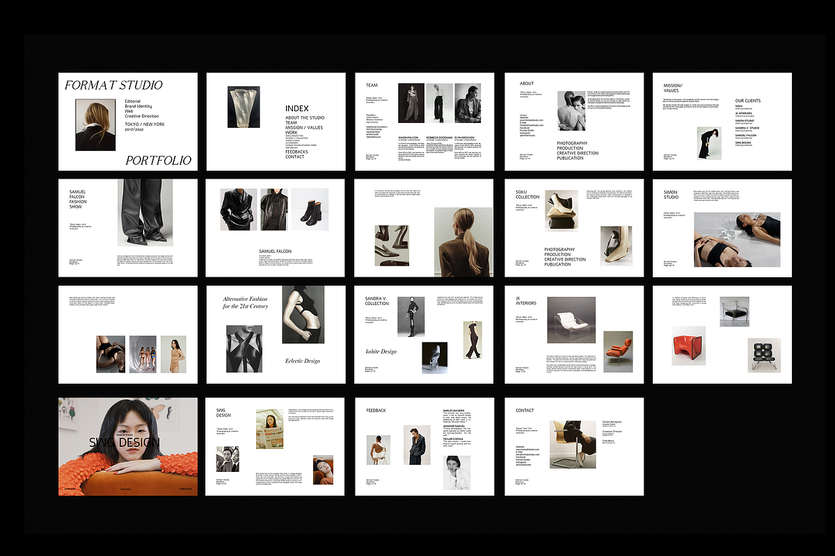 Portfolio Template, a Resume Template by Replika Machine (Photo 1 of 10)