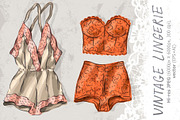 Vintage lingerie (part 5), a Graphic by Melniklenart (Thumbnail 1 of 2)