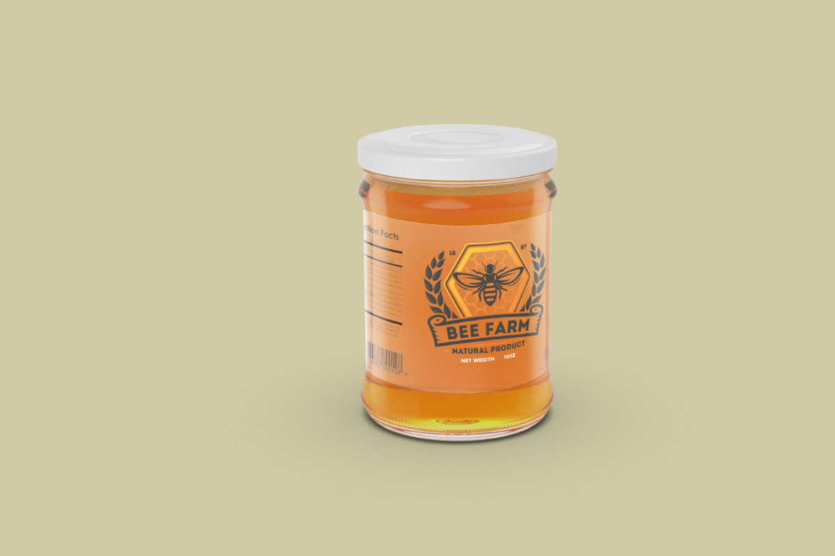 Honey Bottle Mockup, a Product Mockup by Graphicboom (Photo 3 of 4)