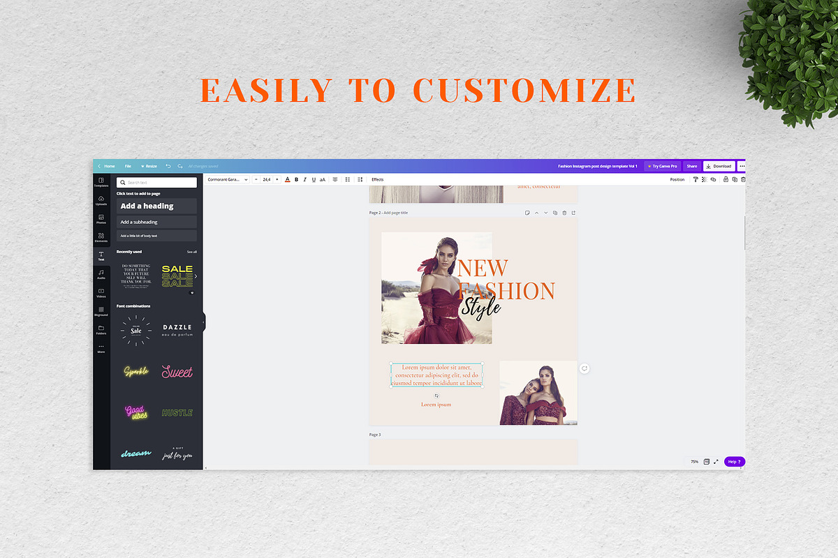 Canva Instagram Template Natali, a Social Media Template by Lythcreative (Photo 4 of 6)