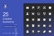 25 Creator Economy Icons, a Solid Icon by IconBunny (Thumbnail 1 of 2)