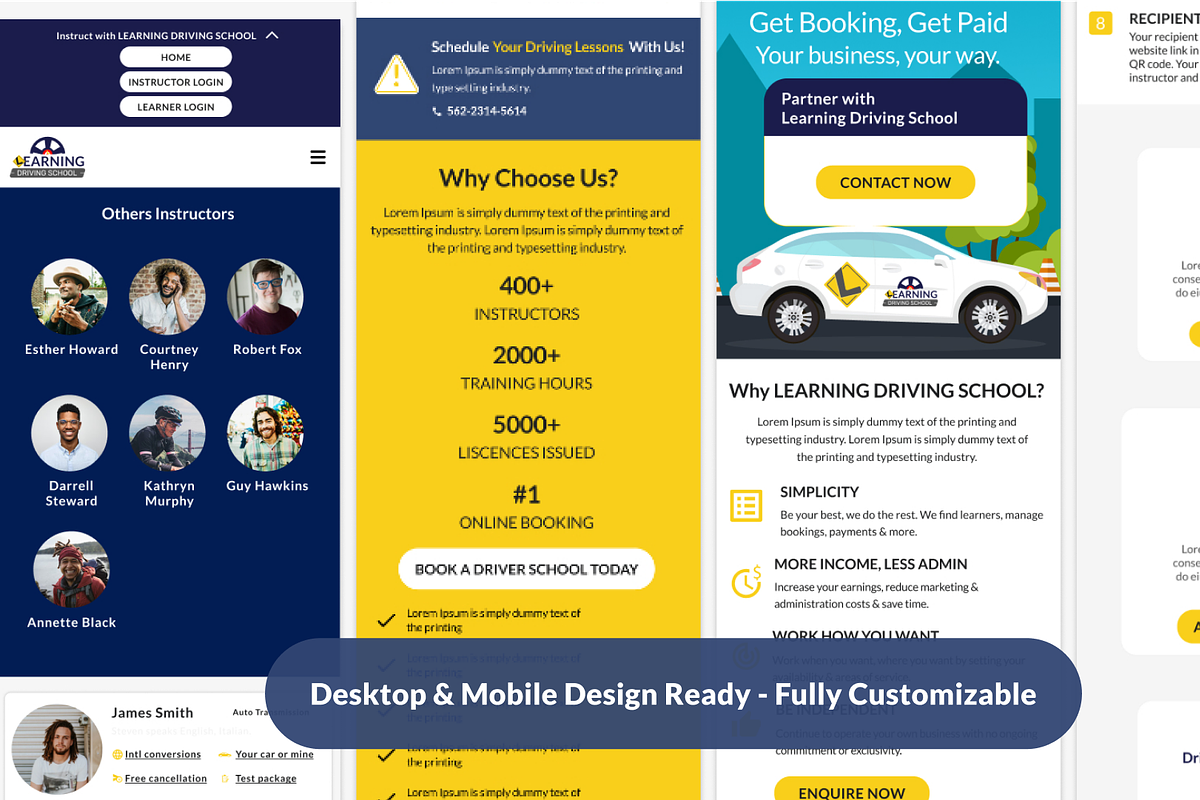 4 in 1 Responsive Website Bundle, an UI Kit Template by UI Pixel (Photo 7 of 12)