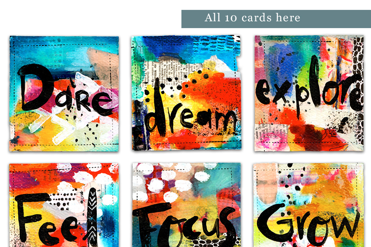Mixed Media Calligraphy Cards, a Texture Graphic by happychinchilla (Photo 6 of 6)