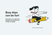Business Pam - illustration pack, a Person Illustration by Ivan Mesaros (Thumbnail 3 of 5)