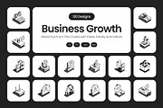 Animated Business Growth Icons, an Outline Icon by Prosymbols (Thumbnail 1 of 5)