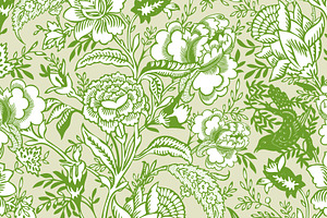 Vintage Peony Floral - Pattern