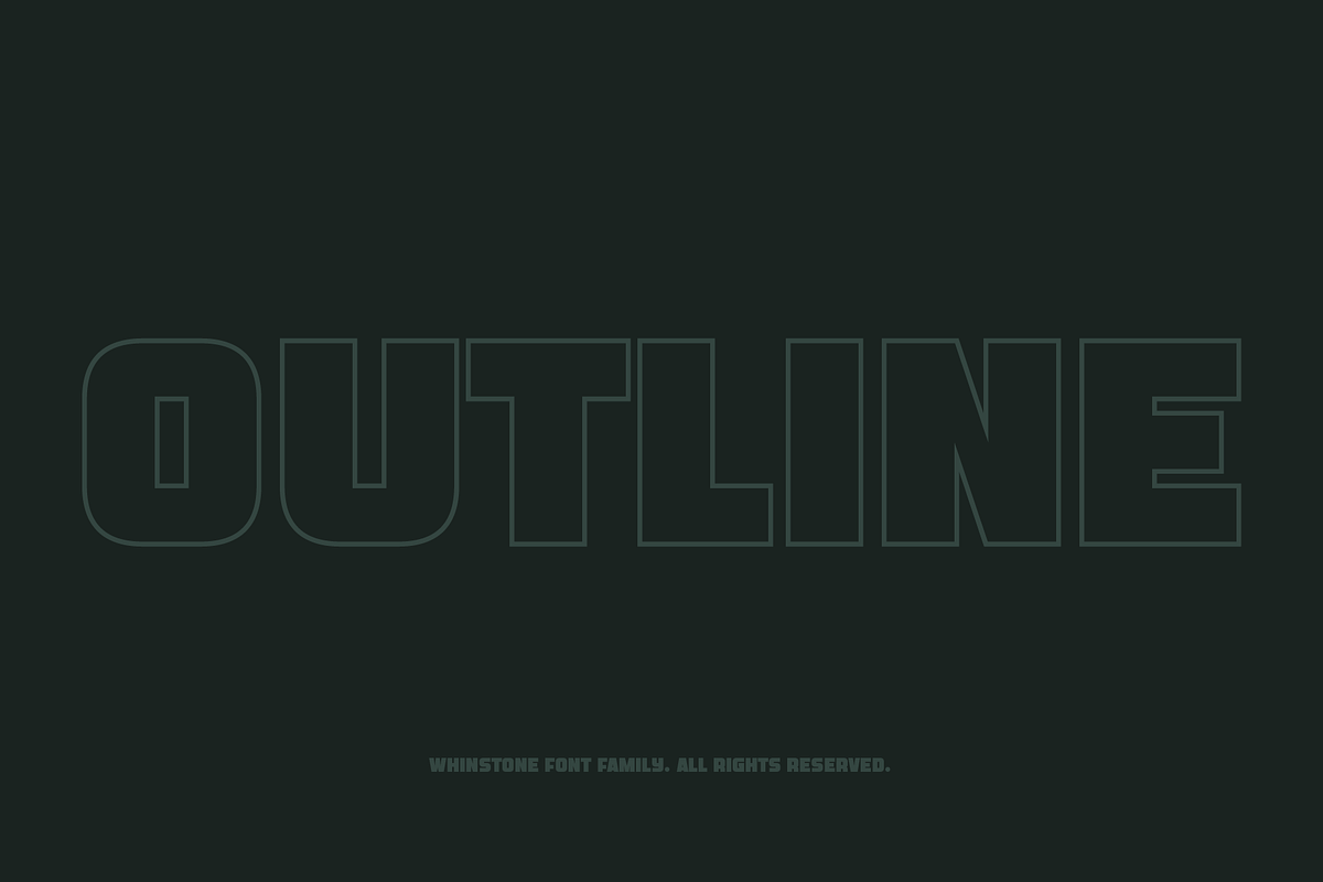 Whinstone - Bold & Cyrillic Typeface, a Sans Serif Font by alpercakici (Photo 11 of 12)
