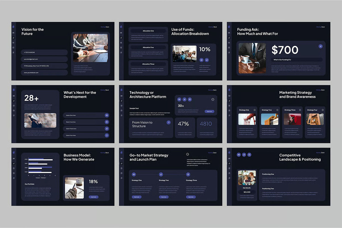 Startup Deck Powerpoint Templates, a Presentation Template by Fit-tee (Photo 4 of 4)