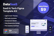 DataSaaS - SaaS & Tech Figma Templat, an UI Kit Template by PrismoWP (Thumbnail 1 of 5)