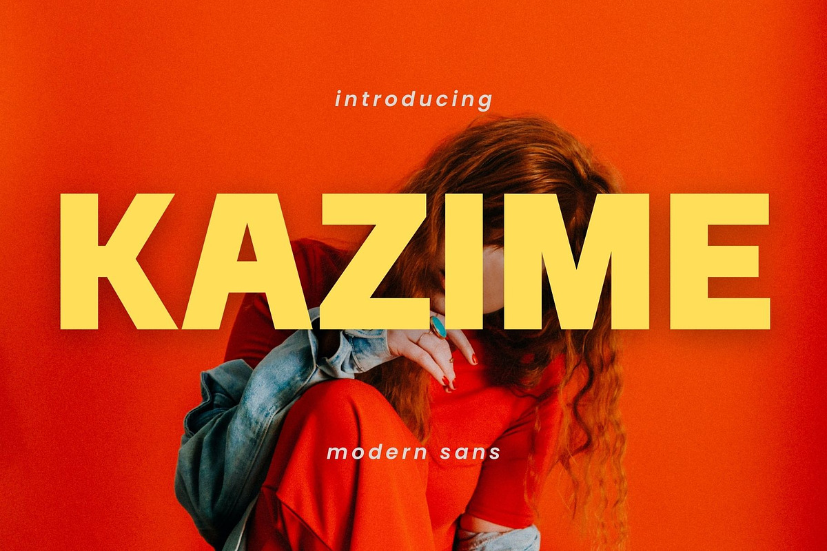 Kazime - Modern Sans Typeface, a Sans Serif Font by Font Kingdom (Photo 1 of 6)