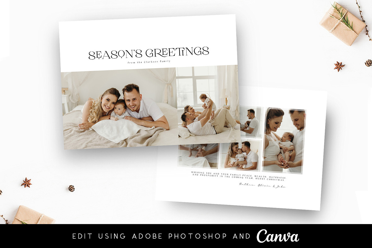 2022 Christmas Card Bundle, a Card Template by Always Templates (Photo 8 of 12)