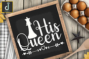 His queen svg cut files design, a Graphic by Designmountain (Thumbnail 4 of 4)