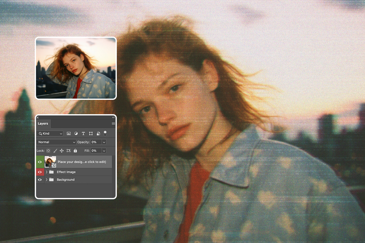 CRT Screen Photo Effect, a Layer Style Add-On by dokudokunomi (Photo 2 of 3)