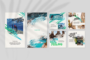 Travel Time Instagram Templates