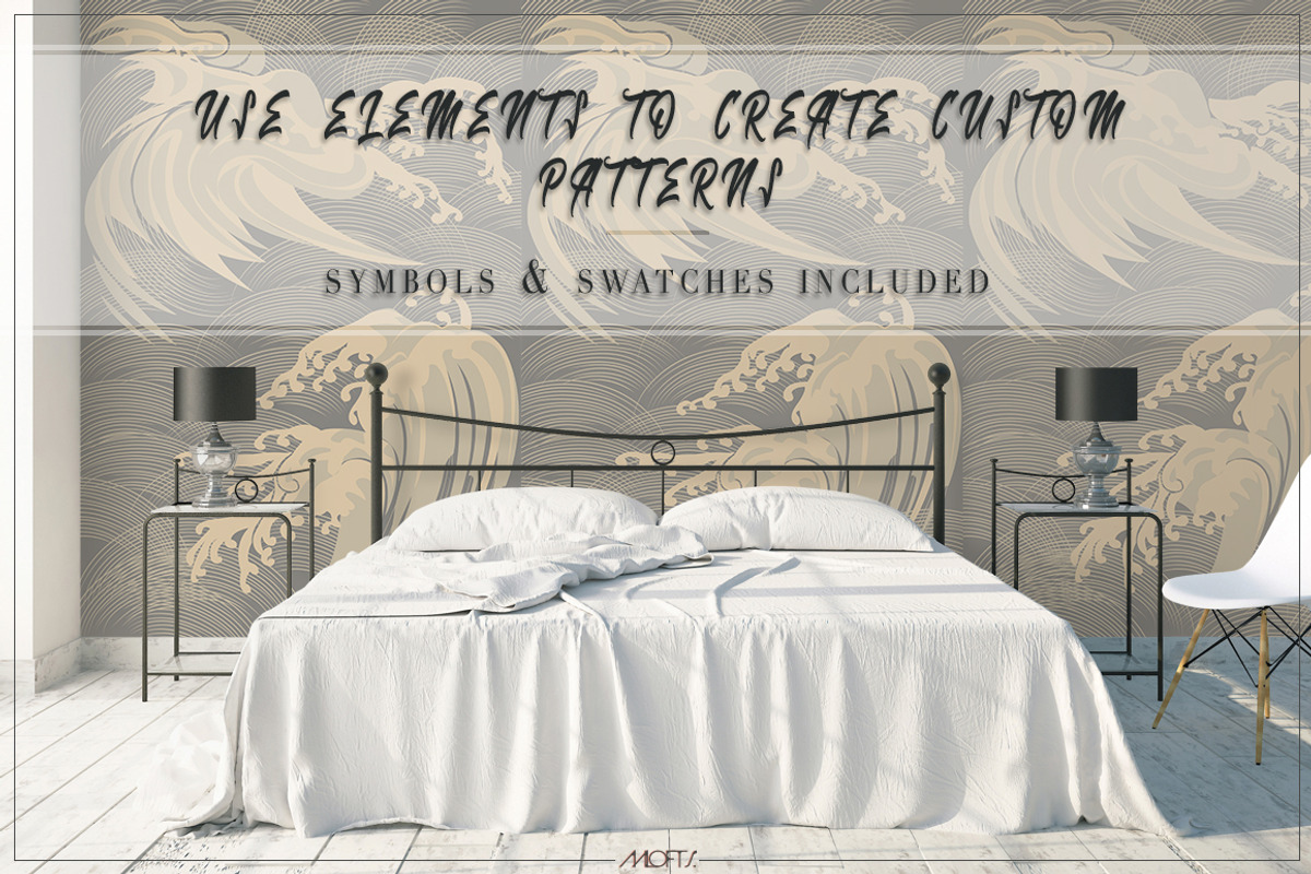 Funky Waves | Vector Pattern, a Pattern Graphic by AALofts Design (Photo 6 of 8)