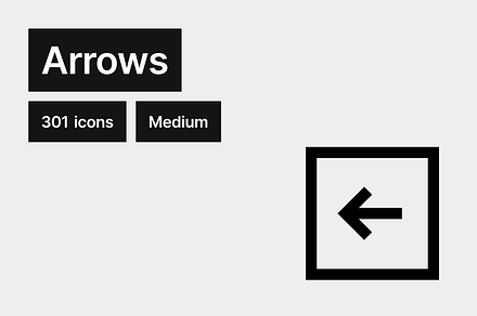 Arrows Medium - 301 icons