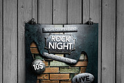 Rock Night Flyer, a Flyer Template by CREATIVE DUDE (Thumbnail 3 of 4)