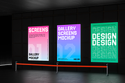Gallery Screens Mockup, an Advertising Mockup by Permadi Creative (Thumbnail 2 of 2)