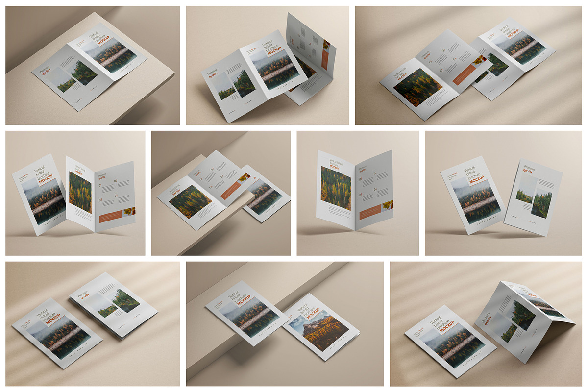Bifold Vertical Brochure Mockup, a Print Template by mockupatelier (Photo 2 of 13)