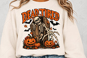 Halloween Dead Tired Skeleton Coffin, a Seasonal Illustration by Canvas Craft (Thumbnail 5 of 6)