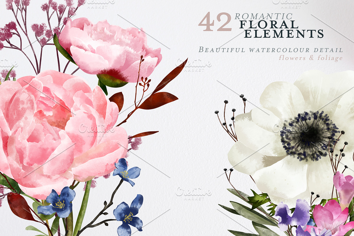 English Garden Watercolour florals, a Decorative Illustration by Katy Clemmans (Photo 2 of 13)