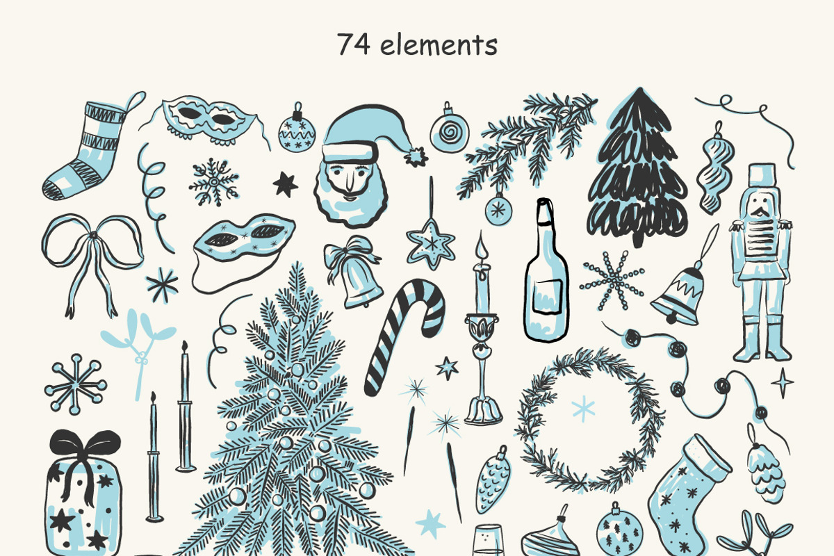 Hand Drawn Christmas Collection, an Object Graphic by Oxi An illustrator (Photo 3 of 9)