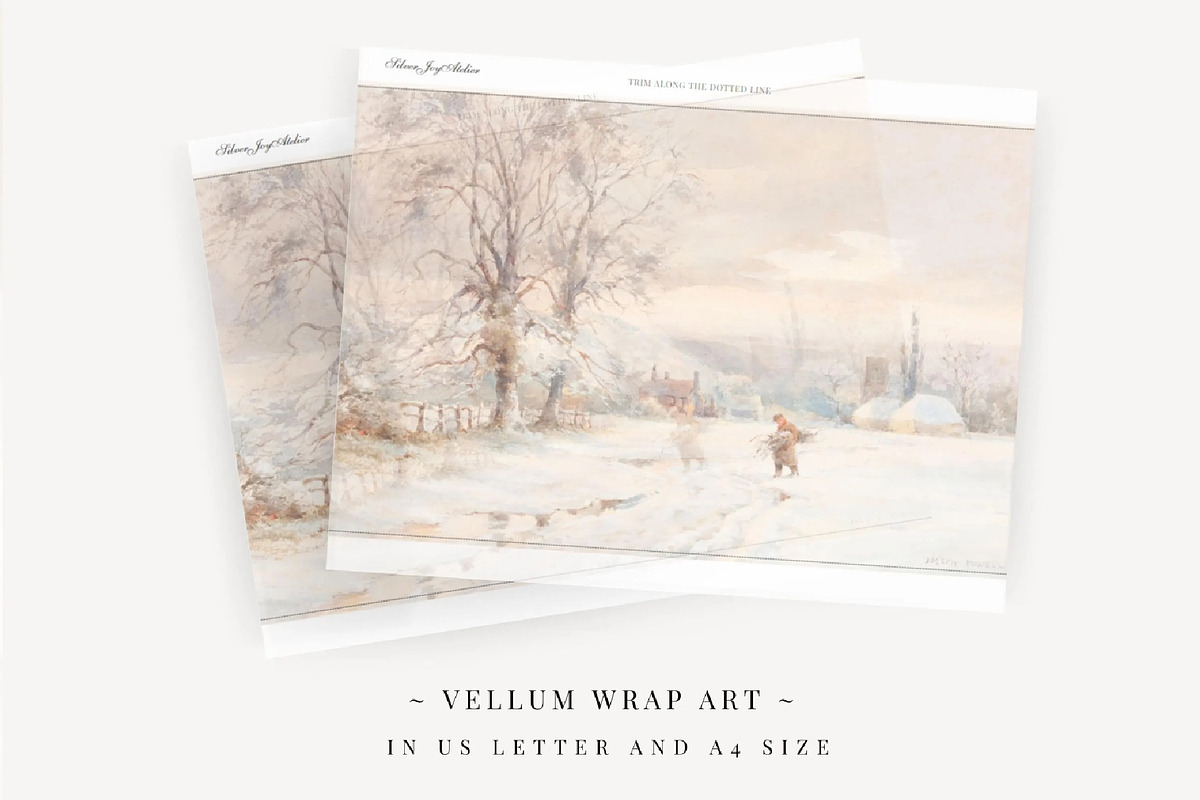 Winter Printable Vellum Jacket, an Invitation Template by SilverJoyAtelier (Photo 2 of 3)