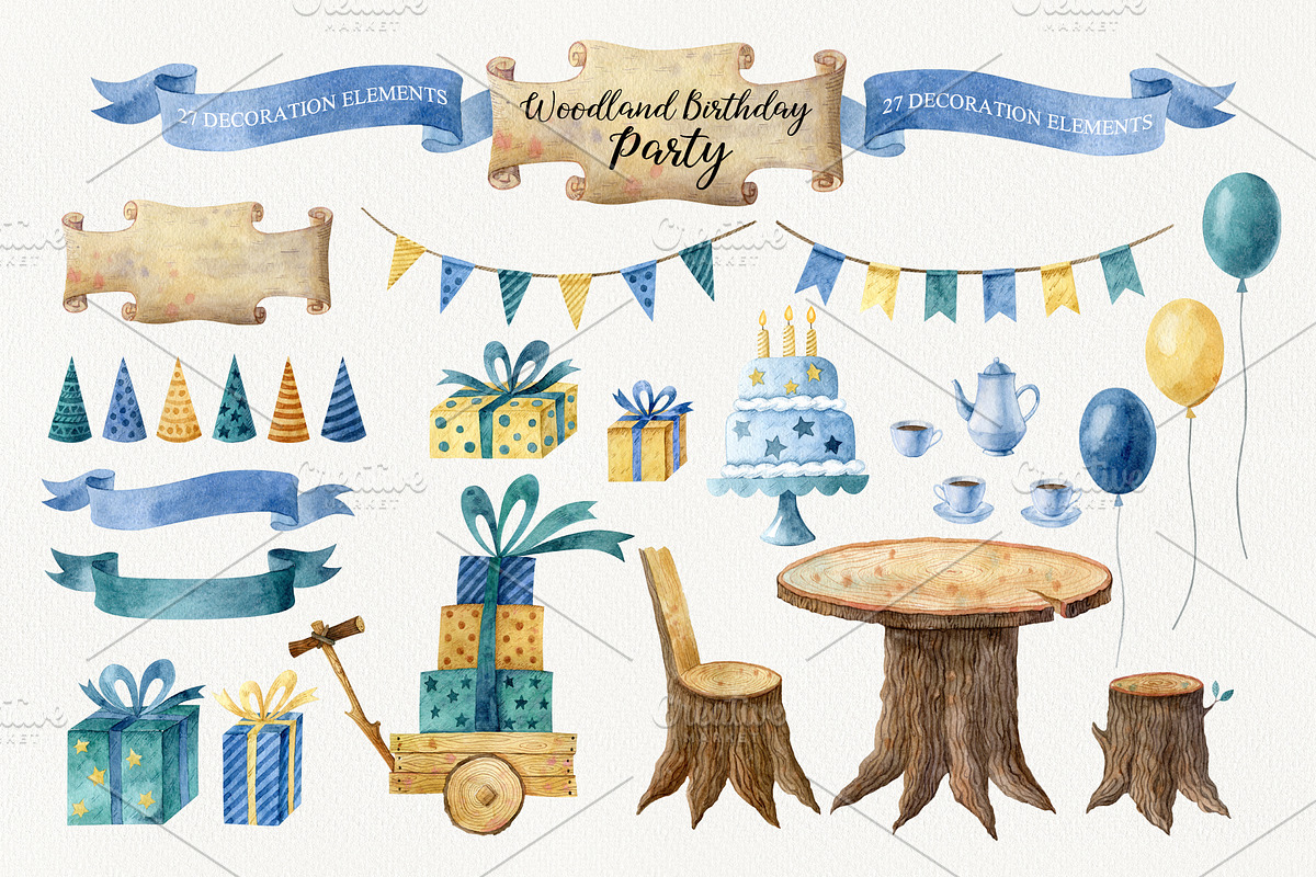 Woodland Birthday Party, an Animal Illustration by Natalia Fedorova (Photo 3 of 10)