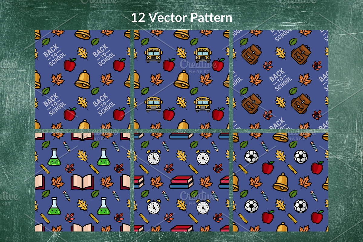 Back to School Collection, a Pattern Graphic by Elatedowl (Photo 2 of 14)