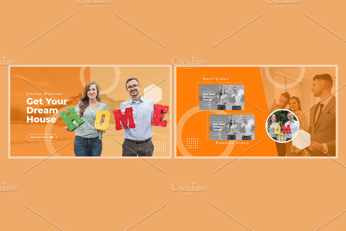 Real estate Youtube Template, a Social Media Template by hekenostudio (Photo 2 of 4)