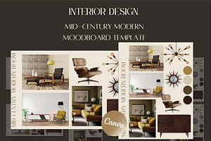 Mid-century Modern Mood board