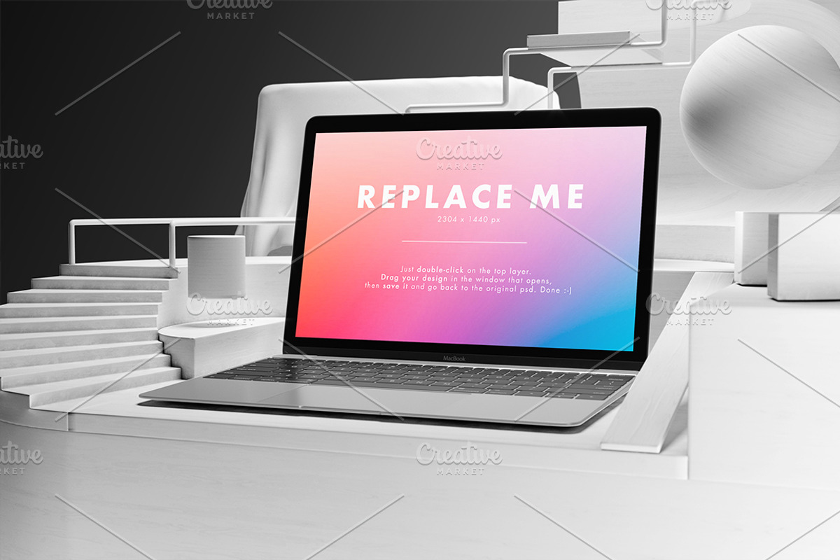 Macbook Creative Mockups Set, a Books & Magazine Mockup by As Good As Possible (Photo 8 of 14)
